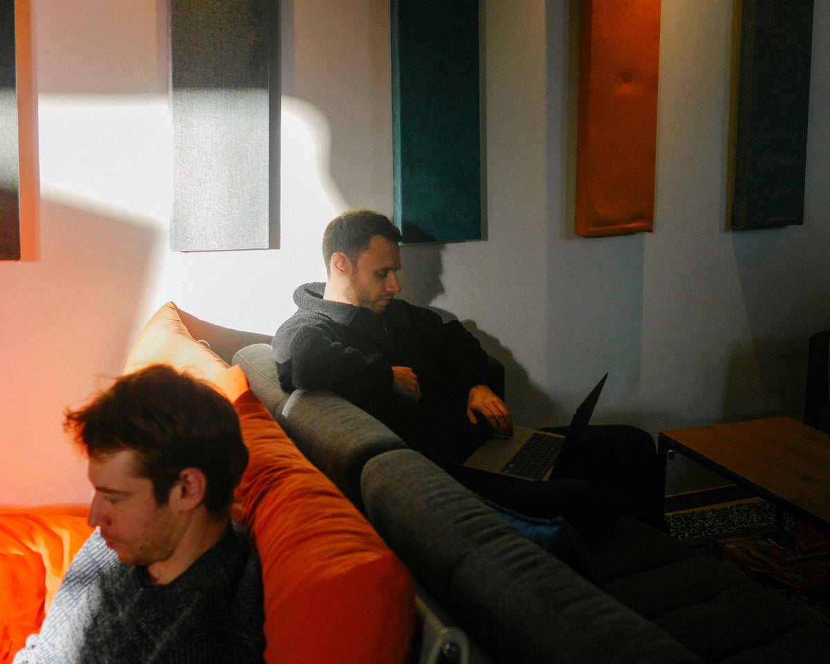 Startup team shaping a distinct brand identity for an ecommerce storefront